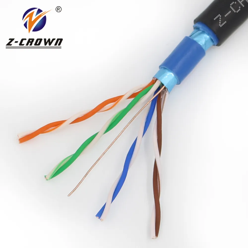 4*2 Pairs outdoor 24awg cat5e lan screw panel mount ethernet extension cat6 sftp network Indoor Cable