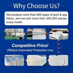 Huishoudelijke Zwembadfilterpatroon Met Boven-En Onderkant 4 "Open - Product Image 6