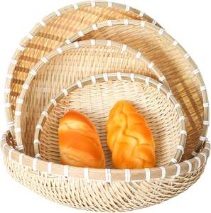 Panier de rangement en bambou fait main sur mesure, panier tissé naturel, panier écologique pour le linge et le rangement des jouets - Product Image 1