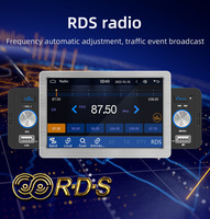 Autoradio BQCC 1DIN 5 pouces, sans fil/filaire, Carplay Android Auto, caméra de recul, USB, BT, RDS, radio FM, lecteur multimédia de voiture, autoradio Android