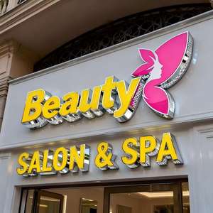 Outdoor Indoor Diamond Backlit Signage Company logo Acrylic <b>Metal</b> 3d Channel Letter Led Illuminated <b>Sign</b> for Barbershop Store - Product Image 6