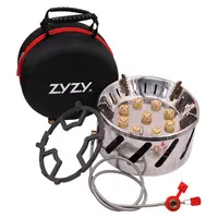 ZYZY מפעל ישיר מכירות/גבוה-כוח תשע-עין חיצוני 9-ראש תשע-core קמפינג תנור