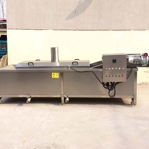 Cinta transportadora Máquina blanqueadora de tomates Método de calentamiento a gas Tipo de agua Pescado Pies de pollo Camarón Hirviendo Pequeño equipo de blanqueamiento - Product Image 4
