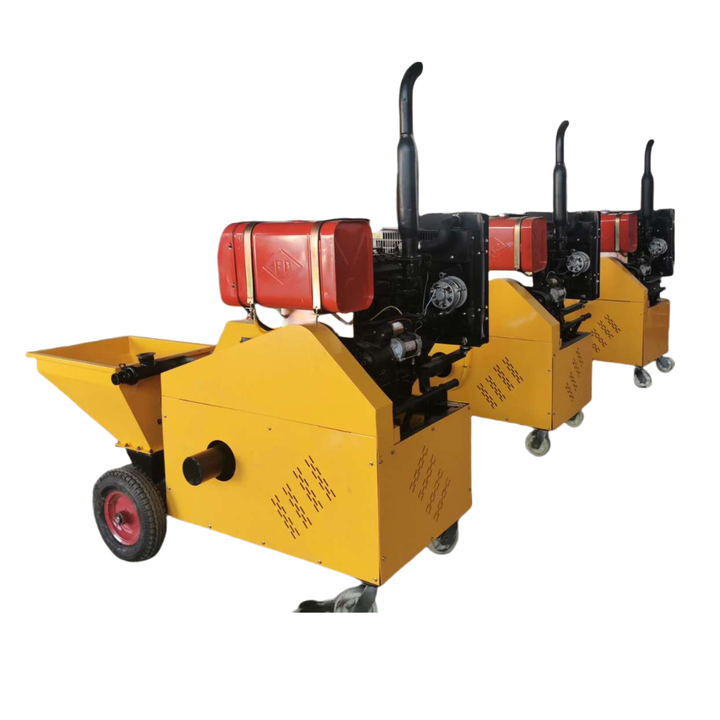 Diesel-Powered Cement Sprayer Mortar Spray Machine with Engine 100L ...