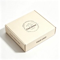 Boîte à poulet frit personnalisée, conteneur en papier jetable de qualité alimentaire, emballage résistant à la graisse, restauration, traiteur