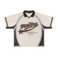 T-shirts de football MEITING 100% polyester Streetwear - Séchage rapide, respirant, vêtements de sport personnalisés imprimés
