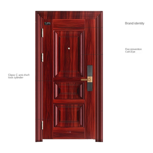 Hiện đại thép không gỉ an ninh cửa hoàn thành bên mở chống trộm thiết kế cho biệt thự nhà máy trực tiếp - Product Image 1