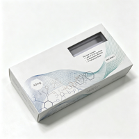Boîte d'emballage recyclable Hanwell brillante holographique gaufrée pour flacons et stylos avec fermeture magnétique, boîte à stylos avec fenêtre