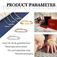 Anniversaire de naissance de haute qualité Design unique Bracelet en argent sterling 925 plaqué or pour enfant