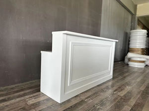 طاولة زفاف دائرية مطلية باللون الأبيض للمناسبات لأقبية الأقبية ومدارس المزارع - Product Image 4