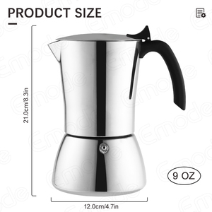 Machine à espresso et à <span class=keywords><strong>café</strong></span> Emode Classic Stovetop, cafetière Moka pour <span class=keywords><strong>café</strong></span> italien et cubain, cafetière Greca, cafeteras - Product Image 4