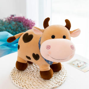 Peluche Vache Mignonne, Figurine de Vache en Peluche, Jouet en Peluche <span class=keywords><strong>Dessin</strong></span> <span class=keywords><strong>Animé</strong></span>, Animal Doux Kawaii pour Filles, Peluche Super Douce pour Cadeau d'Anniversaire et Décoration Intérieure - Product Image 6