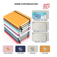 Carnet à couverture rigide en cuir PU souple format A5, ruban élastique personnalisé couleur sublimée, best-seller