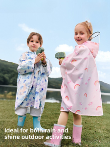 Impermeable Infantil Transparente <span class=keywords><strong>con</strong></span> Diseño de Unicornio Arcoíris Espacial, <span class=keywords><strong>con</strong></span> Visera, Ligero, para Niños y Niñas - Product Image 1