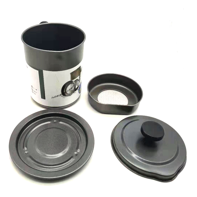 Hot-Selling Non-Slip Stainless Steel Gray Filter Oil Pot 1.4L for Home Kitchen