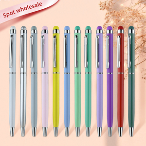 Biểu Tượng Tùy Chỉnh Macaroon Morandi Màu Kim Loại Bút Bi 1.0Mm Bằng Văn Bản Chiều Rộng Viết Tay Cảm Ứng Tụ Chế Biến Màu Đầu - Product Image 2