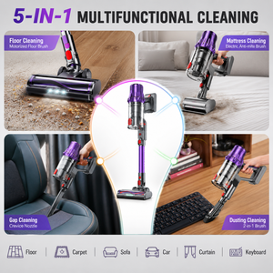 Aspirateur sans fil 37KPa, aspirateur à main, batterie 2200mAh, autonomie 65 min, filtre HEPA, bac à poussière 1,2L, vente en gros OEM ODM - Product Image 2