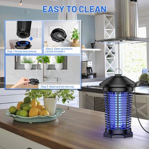 Impermeable XP4 Electronic Insect Fly Killer con tubo UVA Red eléctrica 4000V <span class=keywords><strong>Bug</strong></span> <span class=keywords><strong>Zapper</strong></span> <span class=keywords><strong>Mosquito</strong></span> Killer Lámparas - Product Image 3