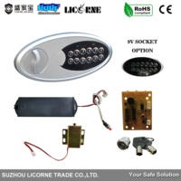 Serrure électronique de sécurité à solénoïde LICORNE Chine avec code à 3-8 chiffres et 2 clés manuelles tubulaires pour coffre-fort