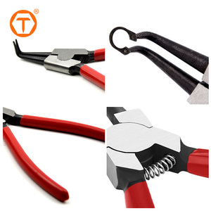 Heavy Duty 4Pcs 7" External Internal Circlip Pliers Kit Spring Loaded Snap Ring Pliers <strong>Set</strong> for Ring Remover Retaining - Product Image 2