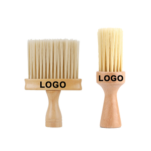 Brosse à cheveux personnalisée avec logo pour barbier, brosse à dépoussiérer le cou pour la coupe de cheveux, brosse douce pour nettoyer le cou à domicile, outil professionnel de salon - Product Image 1