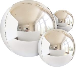 In the Trend 50 Inch Silver Gold Rose Gold Mix Color Party Decoration Sphere <b>Balloon</b> Large Outdoor Foil 4D <b>Balloons</b> - Product Image 1