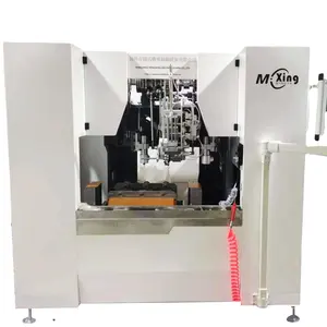 CNC 5 Axis 3 Cabezales 2 Perforación y 1 Escoba de Tufting Máquina de fabricación de cepillos de baño Línea de producción de alta velocidad