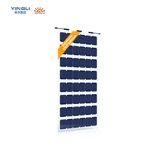 JiaSheng BIPV solar panel 1700*1000size transparent double glass 10%transmittanceopen frame structure 215w solar roof tile