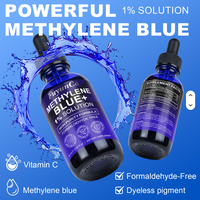 Complément liquide de marque privée, extrait végétal pur et naturel de vitamine C, 1% de bleu de méthylène, pour la santé cérébrale, 60 ml pour adultes