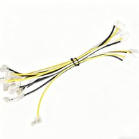 Kabel Harness Konektor JST 3-Pin dengan Konektor Terminal Transparan Berbentuk L untuk Lampu LED Strip, Kulkas & Peralatan Rumah Tangga
