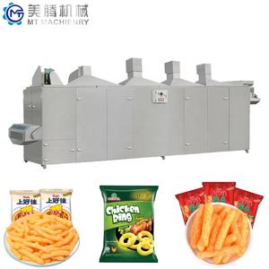 New Leisure Puffed Snack Extruder Banana Crisp Production Line Corn Ring Food Machine Automatic Motor Stainless Steel - Product Image 3