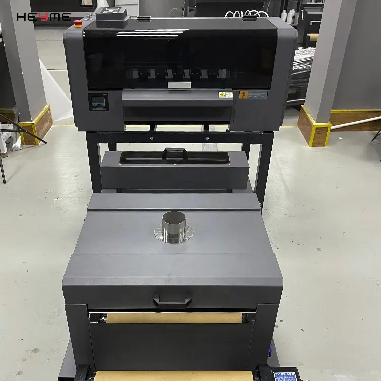 डबल 4720 i3200 printhead A1 A2 A3 DTF प्रिंटर 60 45 30 cm dtg प्रिंटर टी शर्ट मुद्रण मशीन के साथ मिलाते हुए पाउडर मशीन