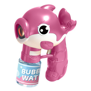 Machine à bulles en forme de baleine pour enfants, pistolet à bulles portatif en plastique, jouet pour enfants de 2 à 4 ans - Product Image 1