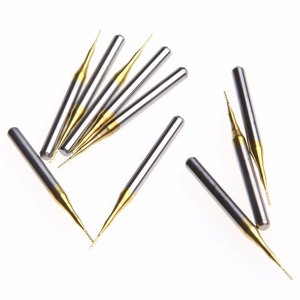 10 ชิ้น ดอกกัดไทเทเนียมเคลือบใหม่ ขนาด 1.5*8.5 มม. สำหรับงานแกะสลัก - Product Image 1