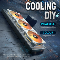 Ventilateur de refroidissement liquide pour PC, fabricant OEM Asiahorse FS-9002PWM 5V ARGB 3PIN 4PIN 120mm, roulement à fluide, dissipateur thermique en aluminium, boîtier d'ordinateur