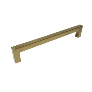 Stainless Steel Welded Hollow Retangular Tube Polished Bar Pulls Brushed Wire Drawing Cabinet Handles Powder Coated Knobs