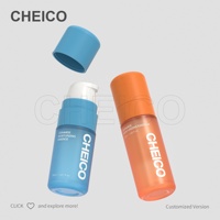 Flacon vide en plastique PET blanc de 80 ml et 100 ml avec pompe à air comprimé pour lotion, cosmétiques, parfum, emballage de soins de la peau, sérum, shampoing
