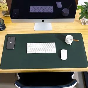 Alfombrilla de ratón de cuero PU para juegos personalizada, alfombrilla grande XXL impermeable para teclado, Protector de escritorio para PC y ordenador