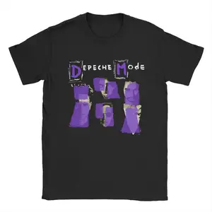 British Band Depeche Cool Mode Memento Mori Tour Men's T-Shirt Short Sleeve Streetwear T Shirts Men's Clothing