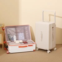 Ensemble de valises professionnelles de luxe à poignée large en néoprène, coque rigide, grande capacité, résistantes aux rayures, bagages de voyage silencieux à roulettes pivotantes