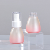Flacon pompe à pulvérisation continue de luxe 50 ml personnalisable en plastique PET pour cosmétiques, parfums, lotions pour le visage, sérums, shampoings, faux cils