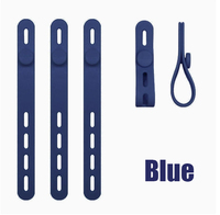 Organisateur de câbles réglable en silicone pour écouteurs et gestion des fils