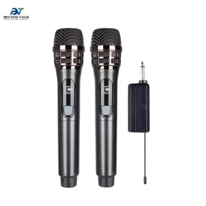 2-Channel Noise Cancelling Wireless Handheld Microphone LED Display KTV <strong>Mixer</strong> Amplifier for Home Studio Professional <strong>Karaoke</strong> - Product Image 3