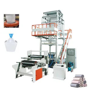 Machine de soufflage automatique de film plastique HDPE/LDPE/LLDPE à haut rendement de 600mm pour sacs de t-shirts