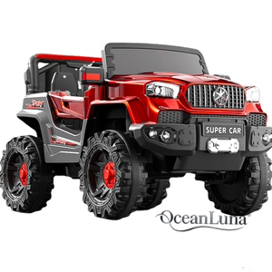รถของเล่นไฟฟ้าควบคุมระยะไกลสี่ล้อขนาดใหญ่มากสำหรับเด็กชายเด็กหญิงอายุ2ถึง8ปีพลังขับขี่สำหรับการผจญภัยแบบออฟโรด - Product Image 2