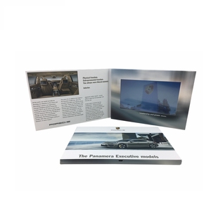 Tarjeta de <span class=keywords><strong>libro</strong></span> de video con pantalla táctil A5 de 7 pulgadas, tarjeta de regalo Digital en blanco fresca para marketing, publicidad, espectáculo comercial - Product Image 1