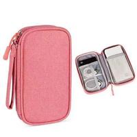 Pochette de rangement pour câbles de voyage, accessoires électroniques, étui de transport portable, imperméable, double couche, sac de rangement tout-en-un