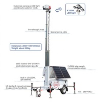 Nouvelle arrivée : remorque CCTV mobile solaire avec mât télescopique, remorque solaire personnalisée, usine chinoise