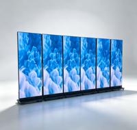 Écran d'affichage LED pliable P2.5 pour intérieur, ultra fin, HD, affichage publicitaire commercial pour stand d'exposition