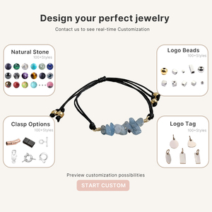 Healing Crystal Handcrafted Gemstone Chip <b>Bracelet</b> Natural Beaded <b>Bracelet</b> Bohemian Minimalist Adjustable <b>Drawstring</b> <b>Bracelet</b> - Product Image 6